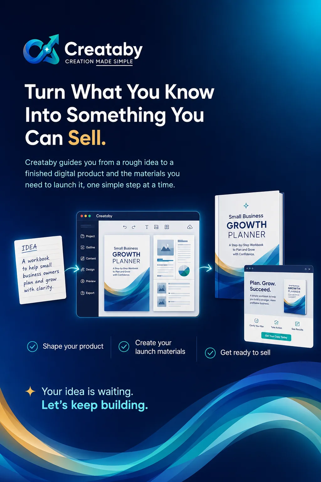 From idea to sellable product